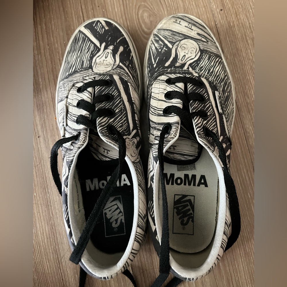 Vans Black and White Art Sneakers